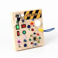 Shamashoko Montessori Busy Board With Button LED Lights