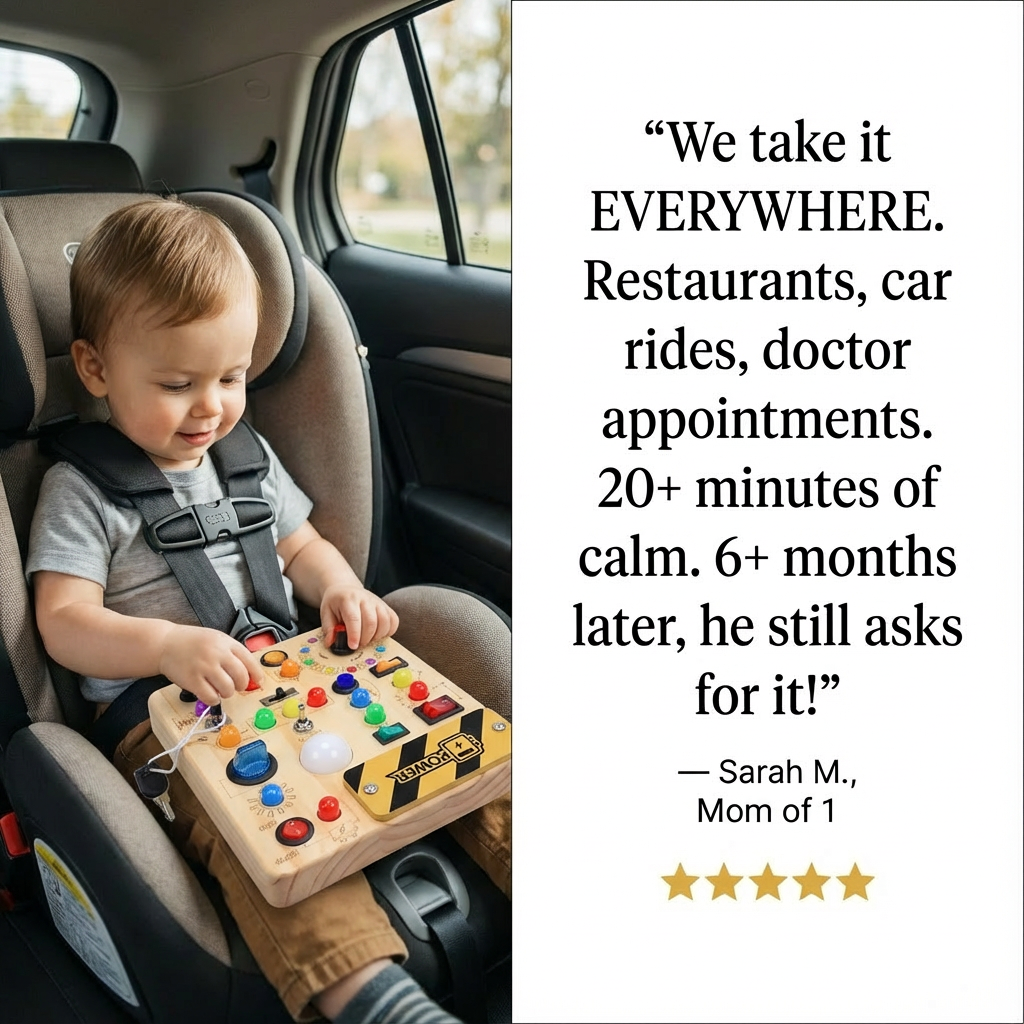 SHAMASHOKO Montessori LED Busy Board