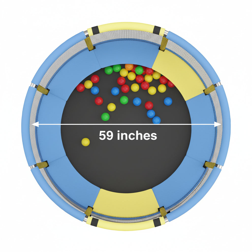 Indoor Children's Trampoline with Safety Enclosure